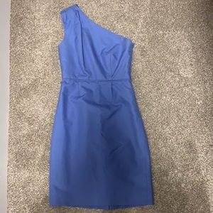 Blue J Crew One Shoulder Dress